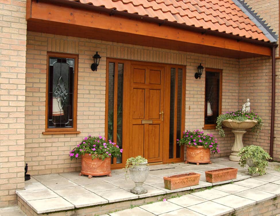 Oak effect uPVC front door