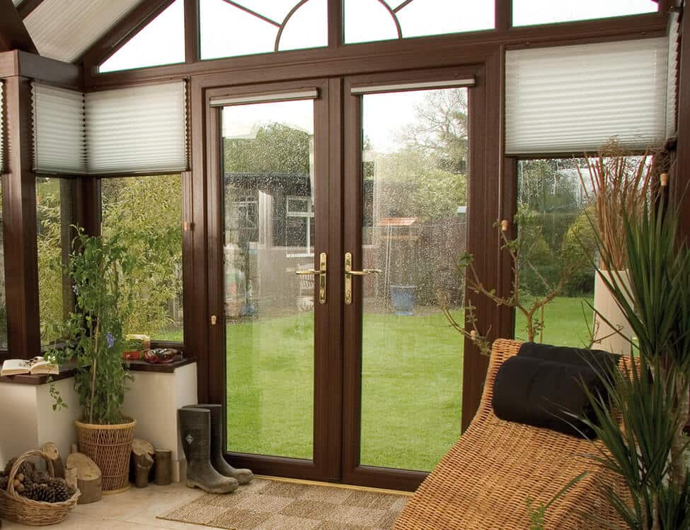 Rosewood uPVC french door interior view