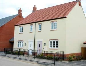 White uPVC casement windows installation