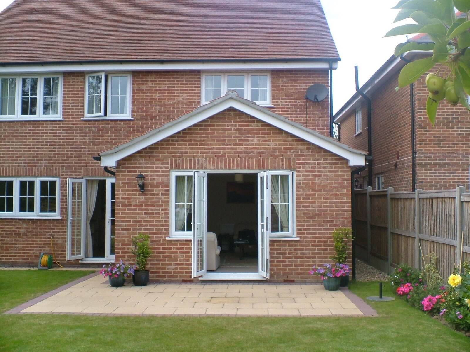 Gable roof home extension