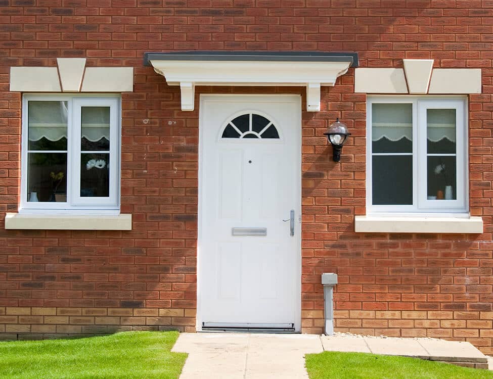 white composite door