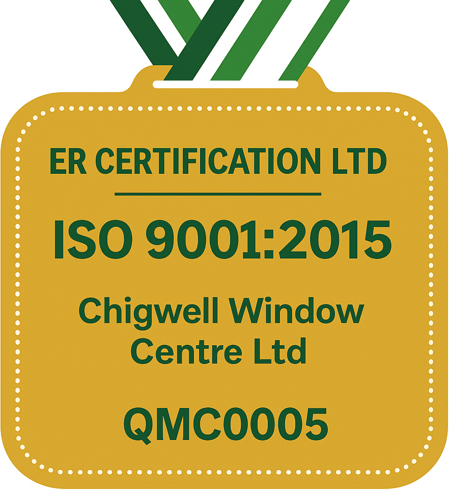 Chigwell Window Centre - ISO 9001 Certificate
